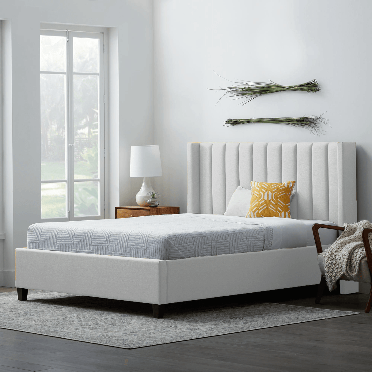 Audrey Tufted Upholstered Bed - Bed & Mattress Zone