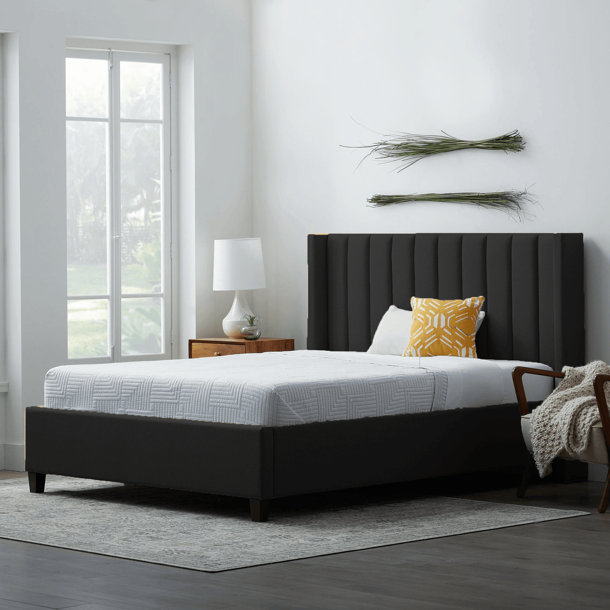 Audrey Tufted Upholstered Bed - Bed & Mattress Zone