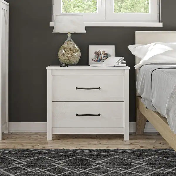 Augusta Avenue 2 Drawer Night Stand - Bed & Mattress Zone