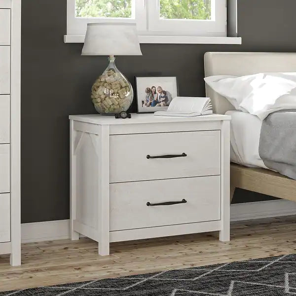 Augusta Avenue 2 Drawer Night Stand - Bed & Mattress Zone