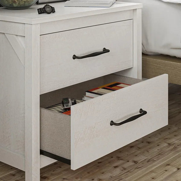 Augusta Avenue 2 Drawer Night Stand - Bed & Mattress Zone
