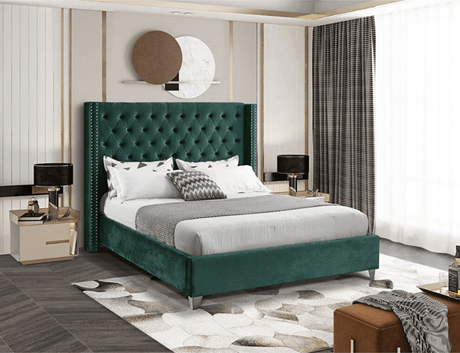 Fabric Tufted Upholstered Bed - Bed & Mattress Zone