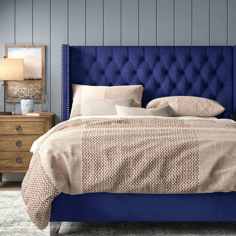 Mariah Queen Tufted Upholstered Bed - Bed & Mattress Zone