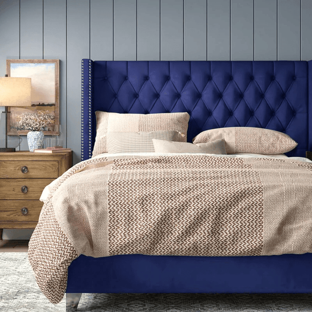 Mariah Queen Tufted Upholstered Bed - Bed & Mattress Zone