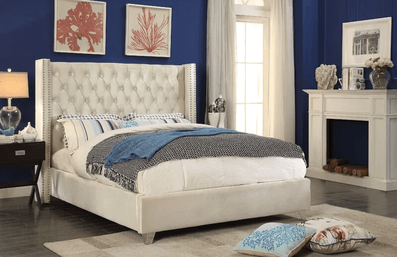 Mariah Queen Tufted Upholstered Bed - Bed & Mattress Zone