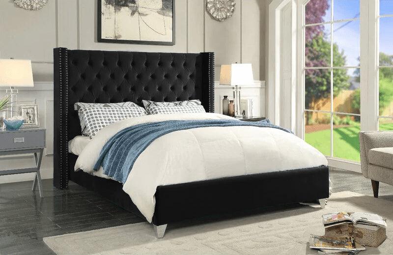 Mariah Queen Tufted Upholstered Bed - Bed & Mattress Zone