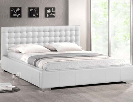 Paris Queen Tufted Upholstered Fabric Bed - Bed & Mattress Zone