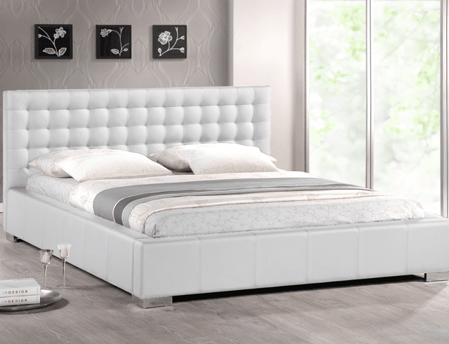 Paris Queen Tufted Upholstered Fabric Bed - Bed & Mattress Zone