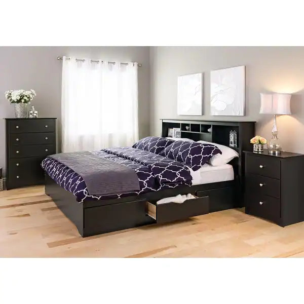 Prepac Astrid 3-Drawer Nightstand - Bed & Mattress Zone