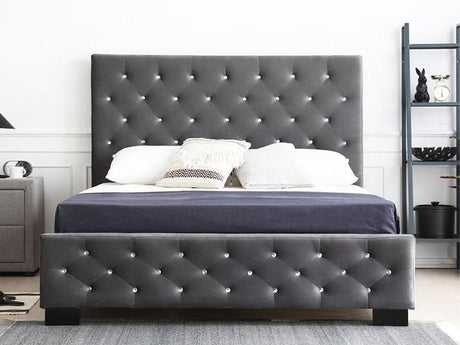 Sophia Queen II Tufted Upholstered Bed - Bed & Mattress Zone