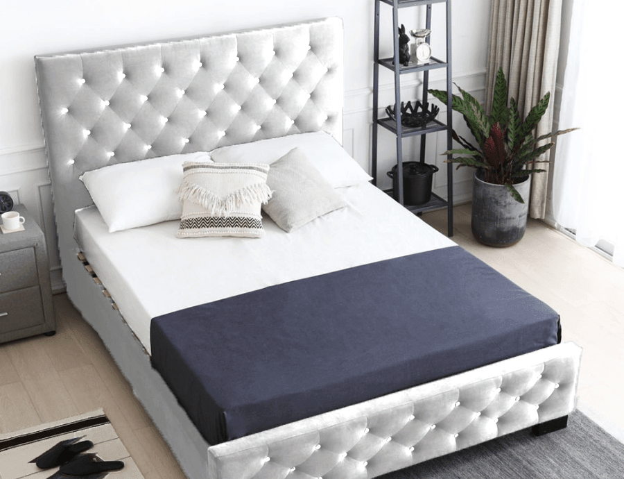 Sophia Queen II Tufted Upholstered Bed - Bed & Mattress Zone