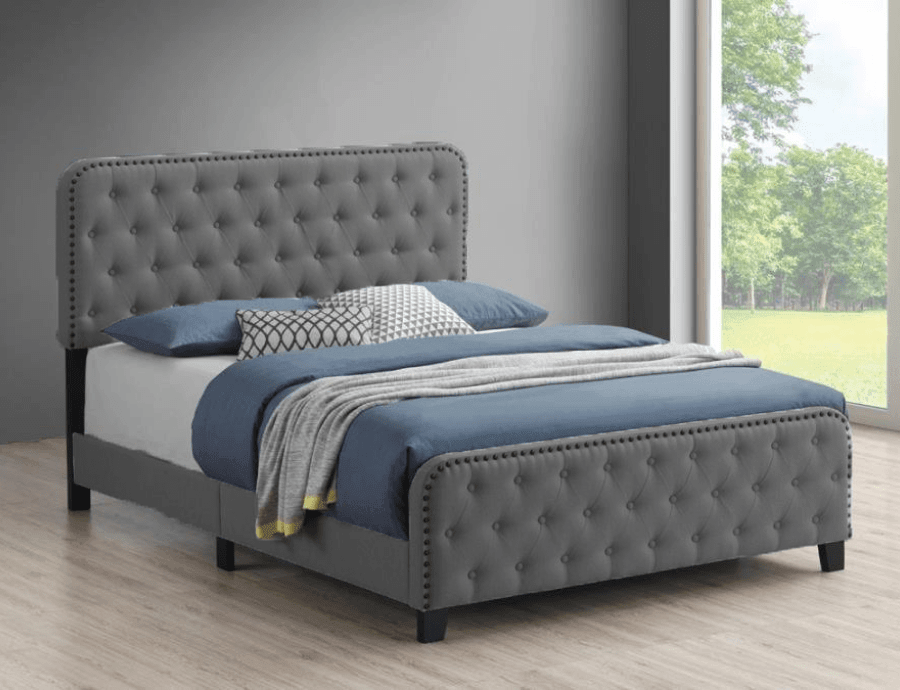 Topanga Tufted Upholstered Bed - Bed & Mattress Zone