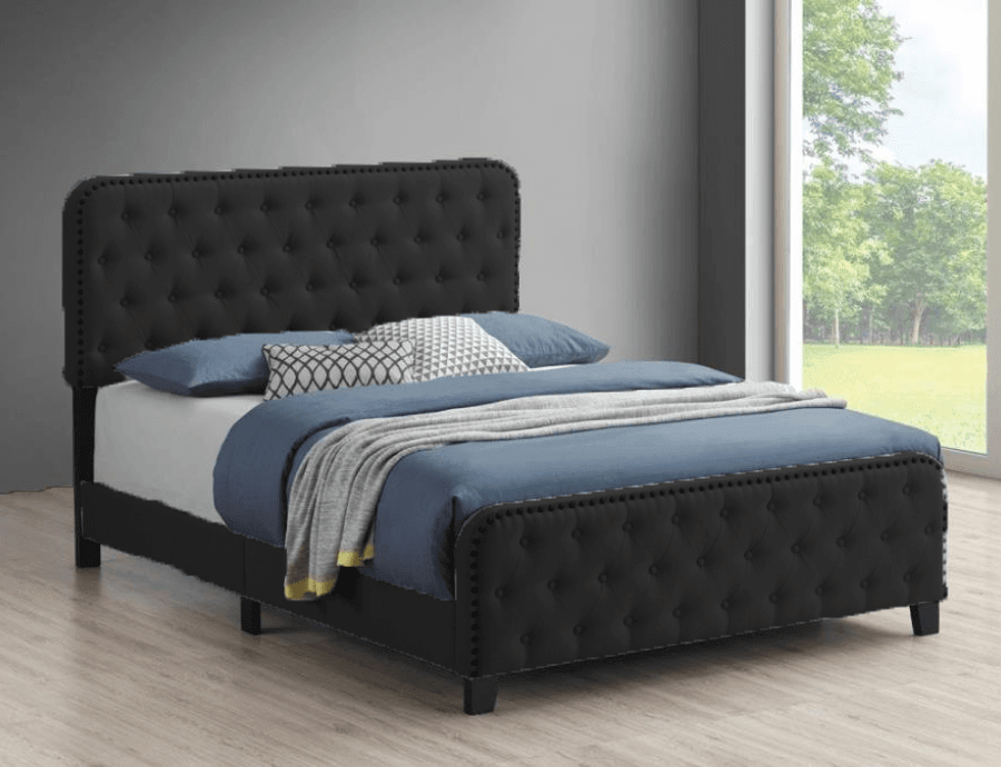Topanga Tufted Upholstered Bed - Bed & Mattress Zone