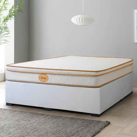 Oozy Mattress Cloudy Tufted Fabric Bed