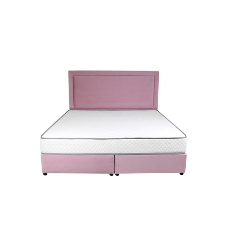 Velvetine Upholstered Bed - Bed & Mattress Zone