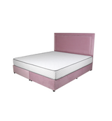 Velvetine Upholstered Bed - Bed & Mattress Zone