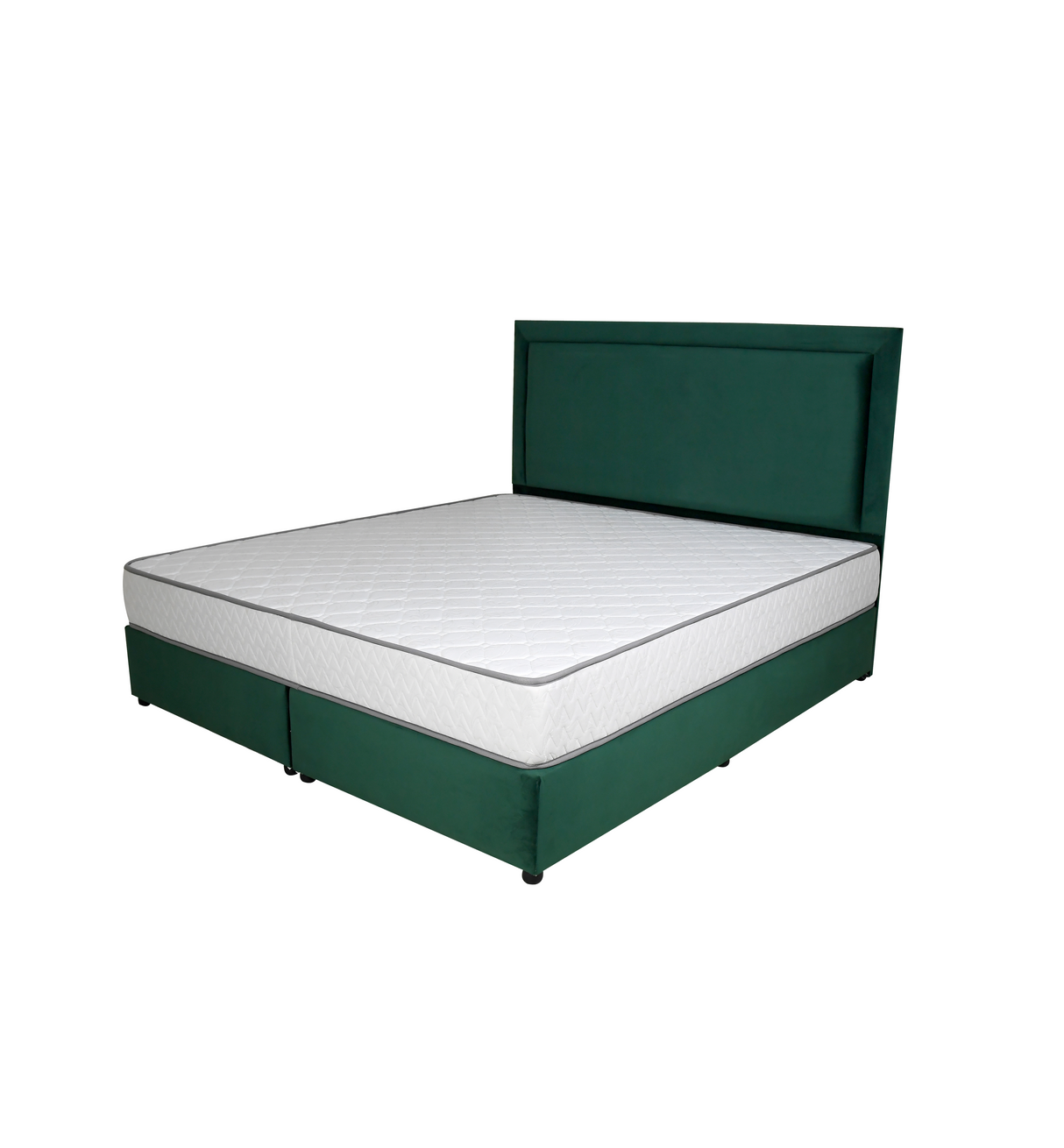 Velvetine Upholstered Bed - Bed & Mattress Zone