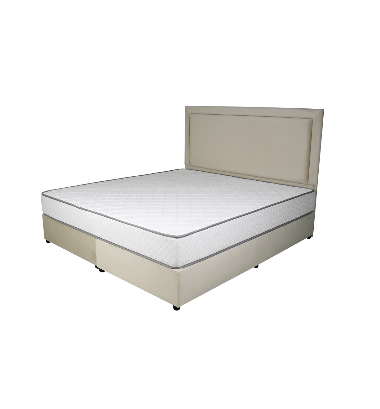 Velvetine Upholstered Bed - Bed & Mattress Zone