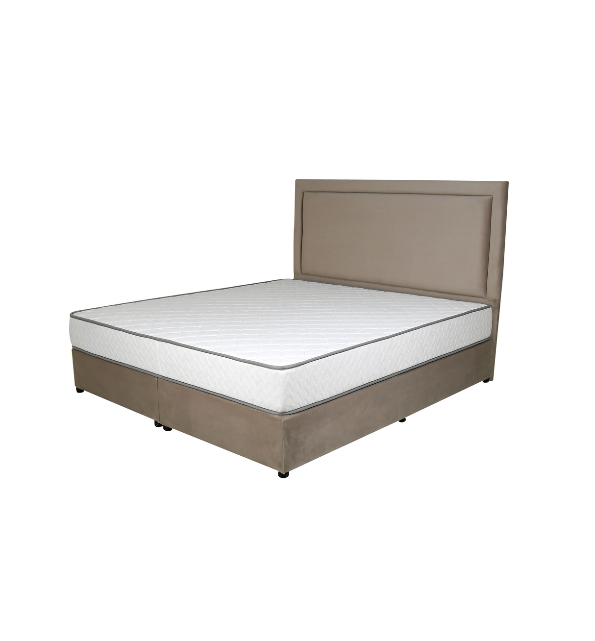 Velvetine Upholstered Bed - Bed & Mattress Zone