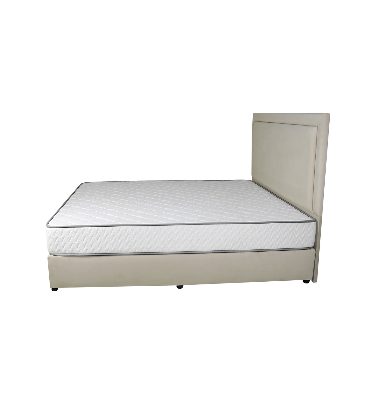 Velvetine Upholstered Bed - Bed & Mattress Zone