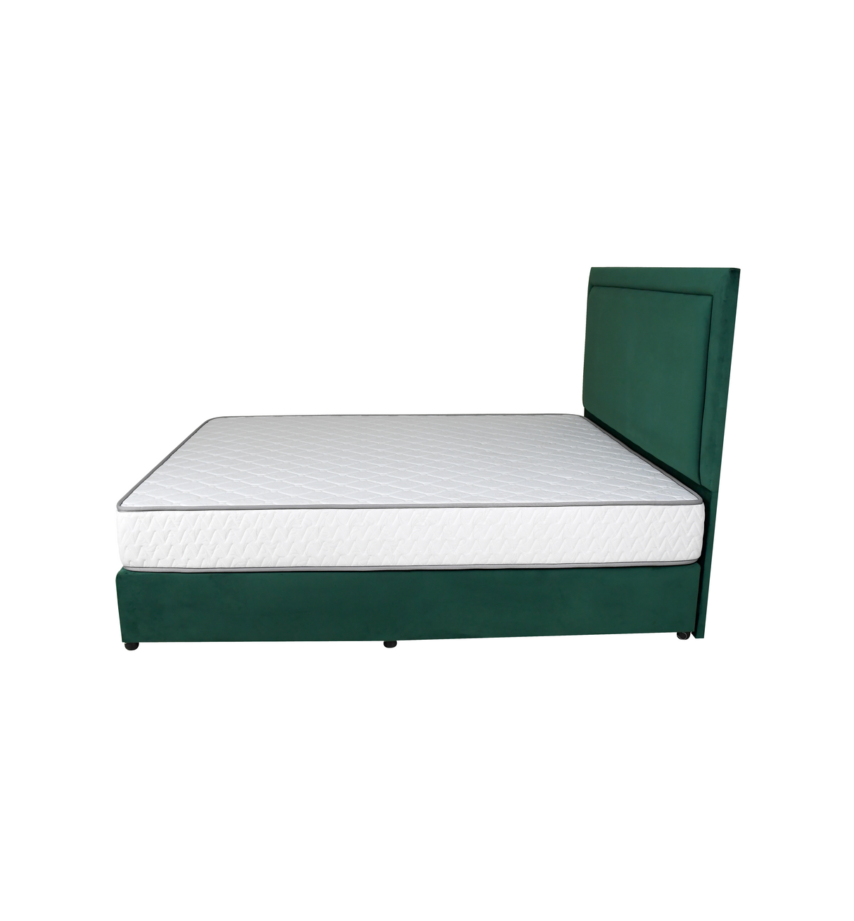 Velvetine Upholstered Bed - Bed & Mattress Zone