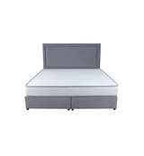 Velvetine Upholstered Bed - Bed & Mattress Zone