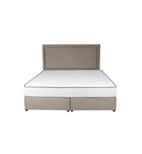 Velvetine Upholstered Bed - Bed & Mattress Zone