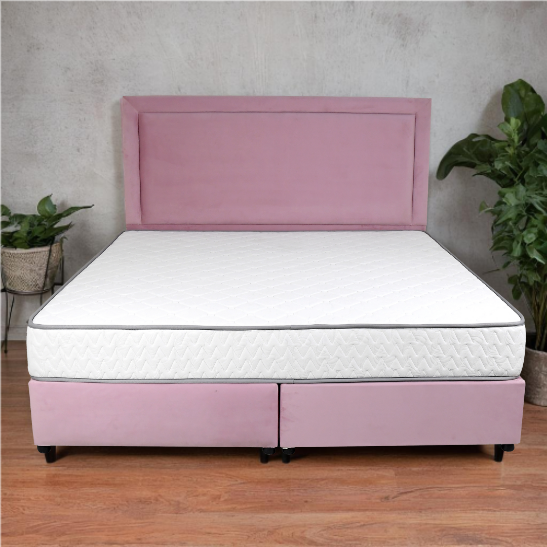 Velvetine Upholstered Bed