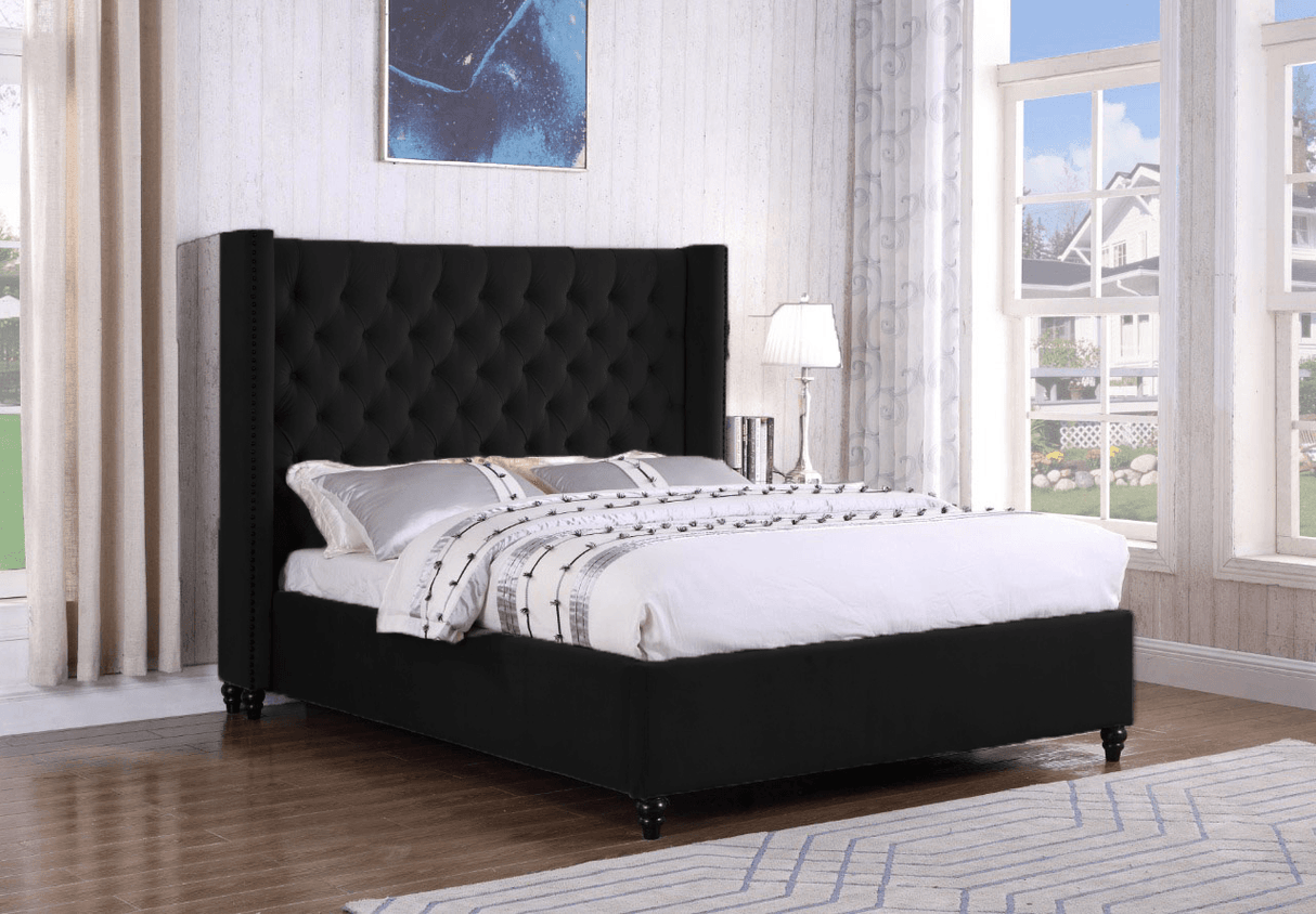 Bruce Wayne Tufted Upholstered Bed - Bed & Mattress Zone