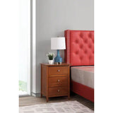 Daniel 3-drawer Transitional Wooden Nightstand - Bed & Mattress Zone