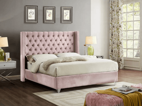 Mariah Queen Tufted Upholstered Bed - Bed & Mattress Zone