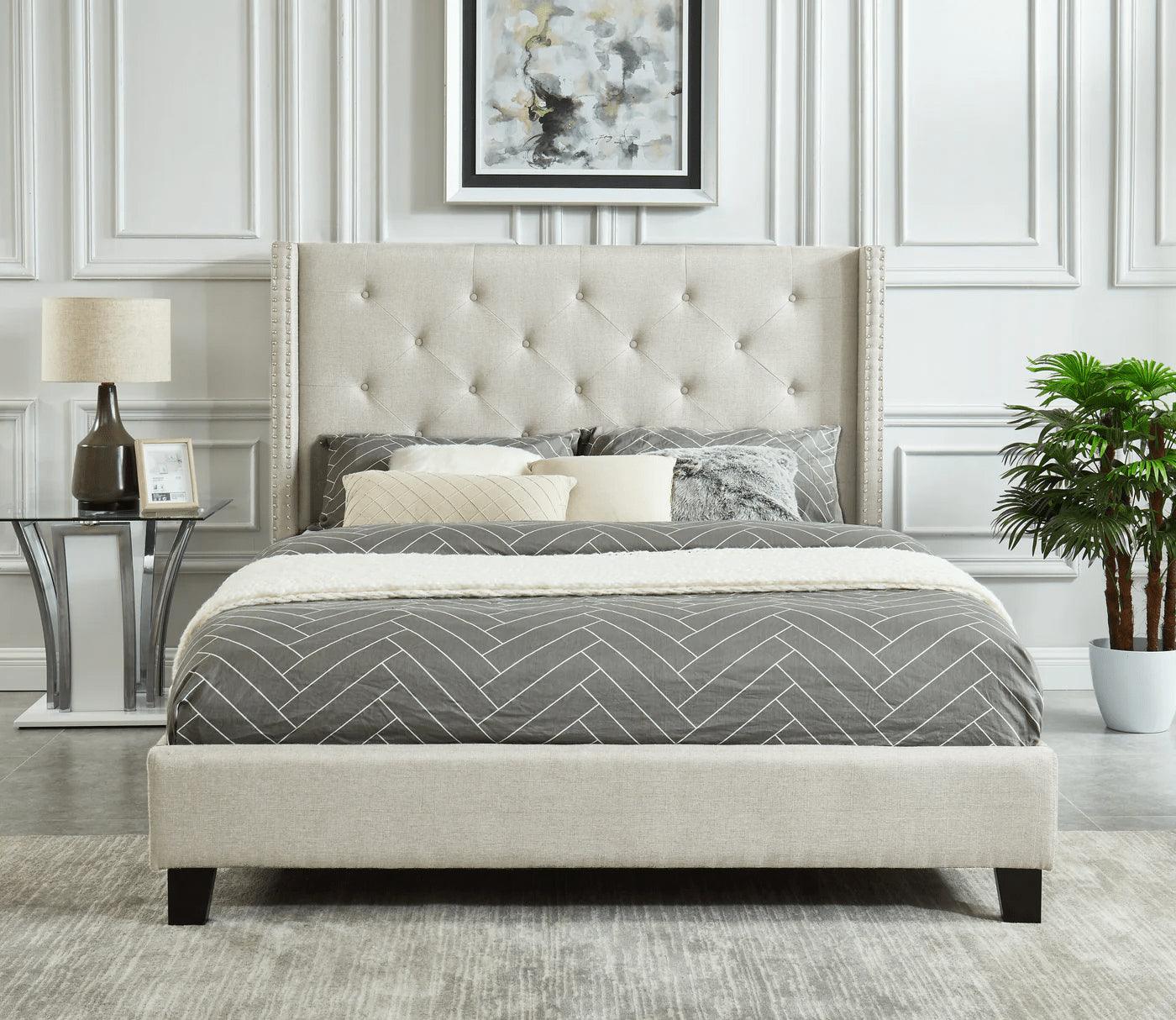 Rylee Tufted Upholstered Panel Bed