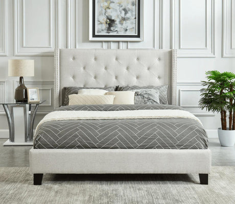 Rylee Tufted Upholstered Panel Bed - Bed & Mattress Zone