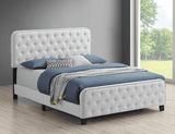 Topanga Tufted Upholstered Bed - Bed & Mattress Zone