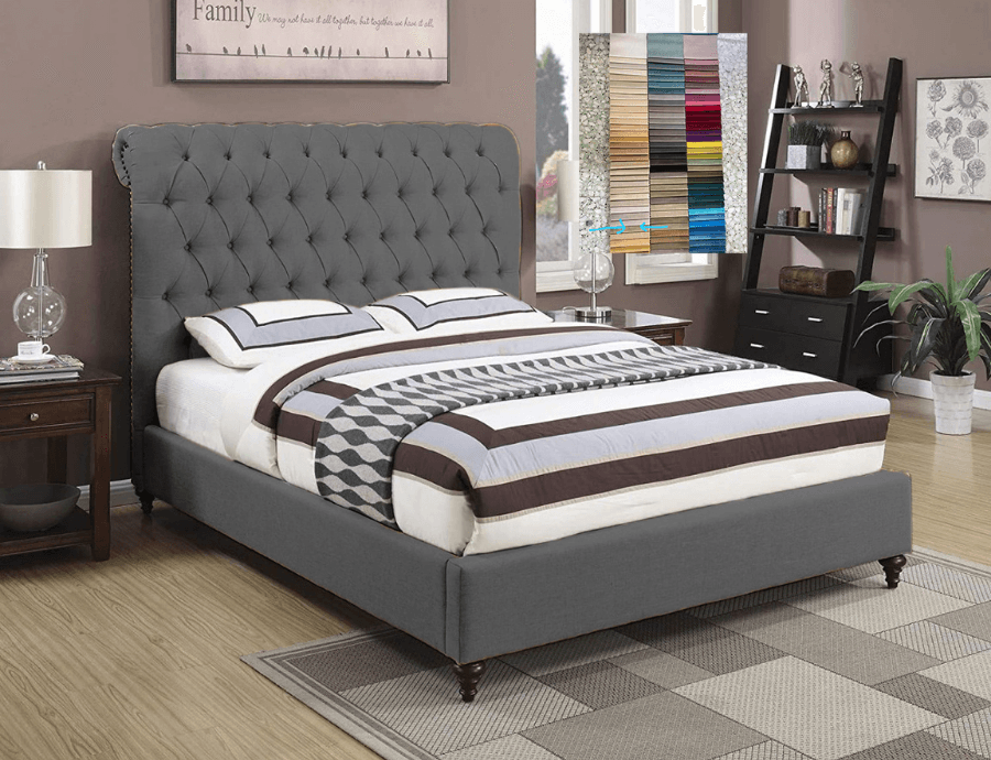 Whisper Tufted Upholstered Bed - Bed & Mattress Zone