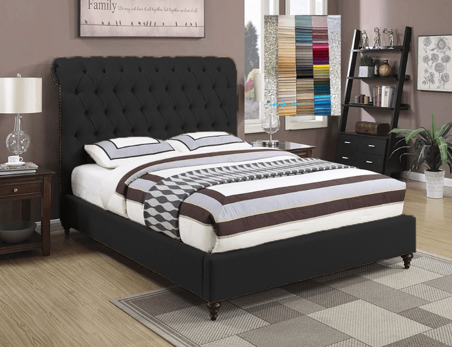 Whisper Tufted Upholstered Bed - Bed & Mattress Zone